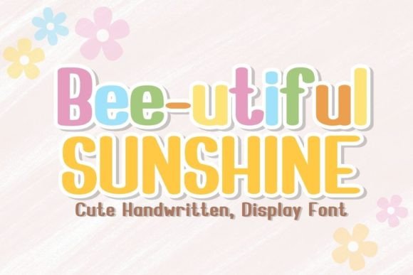 Bee-utiful Sunshine: A Font That Feels Like a Warm Hug