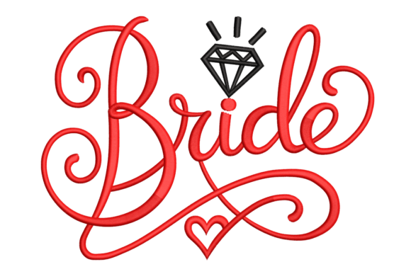 Bride Script with Diamond: A Touch of Elegance for Your Wedding Crafts