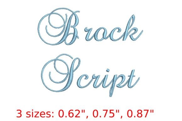 Brock Script Font: A Designer's Guide to Timeless Embroidery