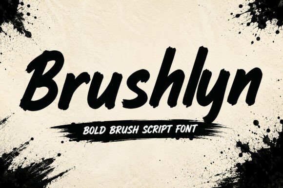 Brushlyn: A Bold Brush Script for Authentic Design