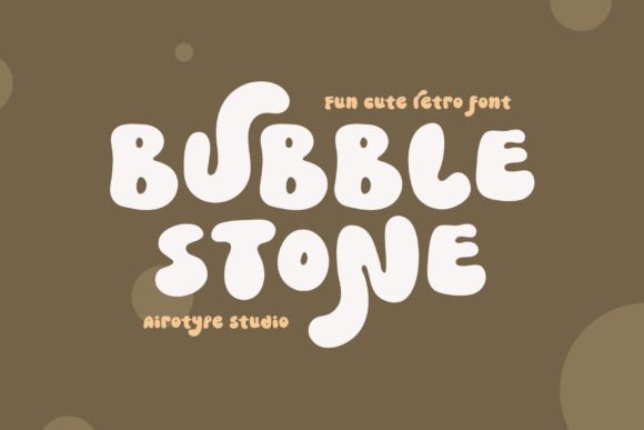 Bubble Stone: Bubbly Retro Font for Modern Designs