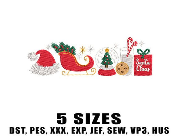Cozy Winter Christmas Embroidery Design for Festive Projects