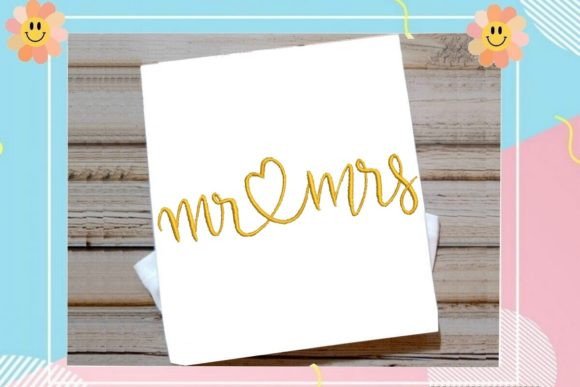 Elevate Wedding Projects with Chic Mr. and Mrs. Script