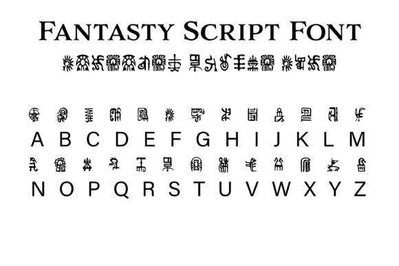 Fantasy Script 12: The Display Font for Epic Storytelling