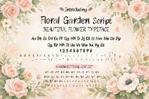 Floral Garden: A Handwritten Script for Romantic Design