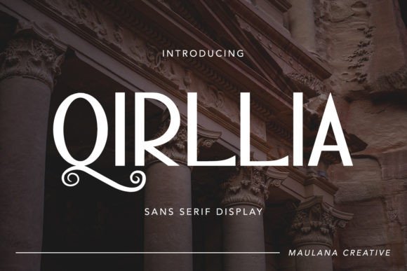 Give Your Designs a Bold Voice with the Qirllia Font
