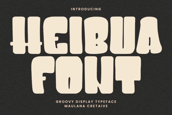 Heibua: The Groovy Display Typeface for Modern Branding