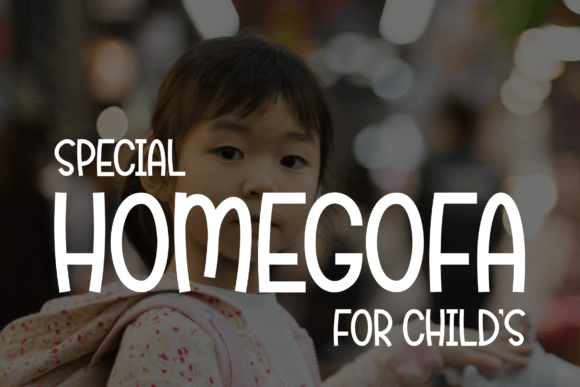 Homegofa: The Friendly Typeface for Engaging Kids' Content
