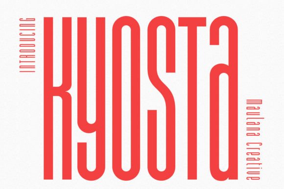 Kyosta: The Tall Compressed Sans for Bold Visuals