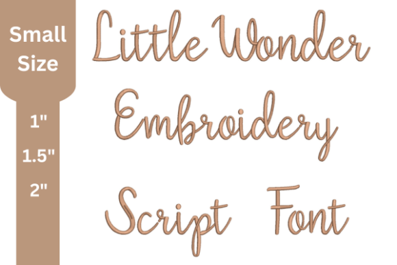 Little Wonder Script Embroidery Font: A Stitch Above the Rest