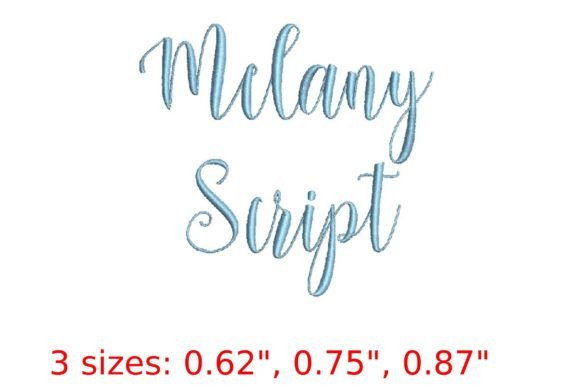 Modern Elegance in Stitches: The Melany Script Embroidery Font