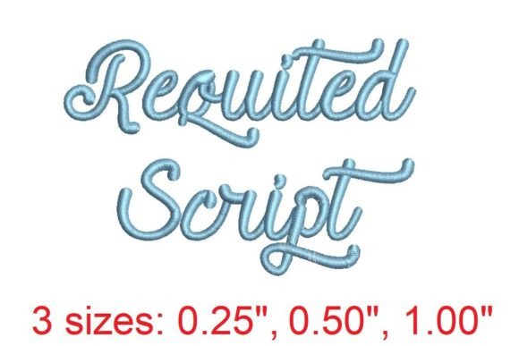 Requited Script Embroidery Font: A Designer's Guide