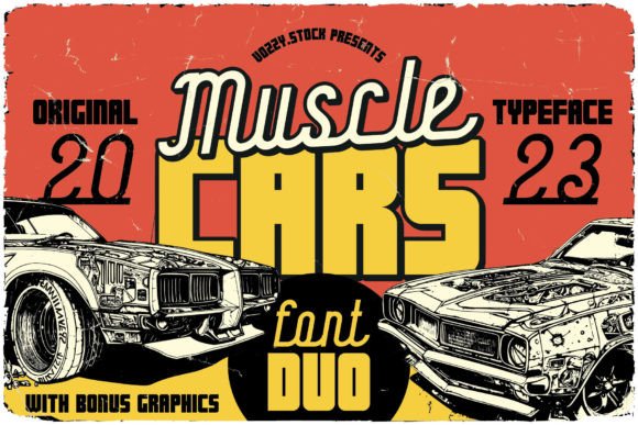 Revving Up Your Design: The Muscle Cars Font Duo