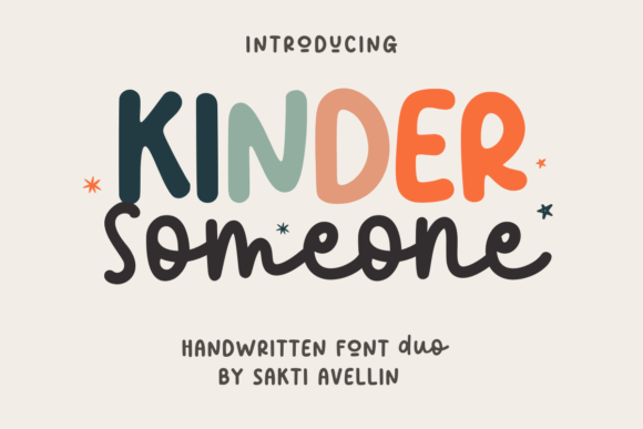 The Kinder Someone Duo: A Handwritten Font Pairing with Heart