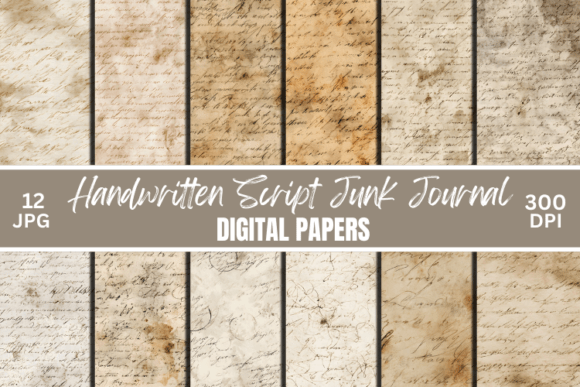 Timeless Elegance: Using Ephemera Handwritten Script Junk Journal Pages