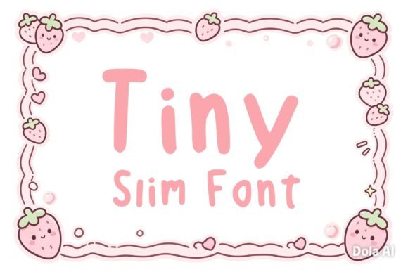 Tiny Slim: The Sweet, Minimalist Display Font for Modern Brands